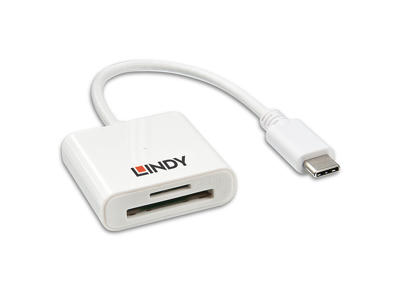 Lindy 43185 kortlæser USB 3.2 Gen 1 (3.1 Gen 1) Type-C Hvid