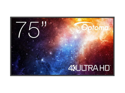 Optoma N3751K Digital fladpaneldisplay 190,5 cm (75") LED Wi-Fi 450 cd/m² 4K Ultra HD Sort Android 11 24/7