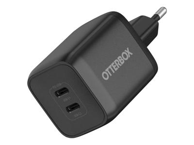 OtterBox 78-81460 oplader til mobil enhed Universel Sort Vekselstrøm Hurtig opladning Indendørs