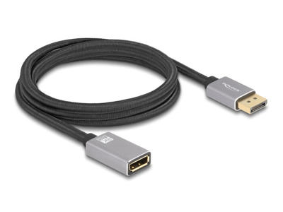 DeLOCK 81080 DisplayPort kabel 2 m Grå, Sort