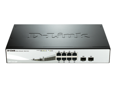 D-Link DGS-1210-08P netværksswitch Administreret L2/L3 Gigabit Ethernet (10/100/1000) Strøm over Ethernet (PoE) Sort