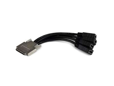 StarTech.com VHDCI24HD videokabel adapter 0,22 m 4 x HDMI Sort