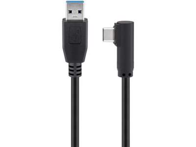 Microconnect USB3.1CA1A USB-kabel USB 3.2 Gen 1 (3.1 Gen 1) 1 m USB A USB C Sort