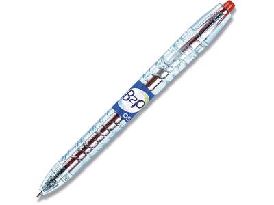 Rollerball gelpen, 0.5 mm, 0.25 mm, Rød, Pilot B2P Fine BL-B2P-5-R