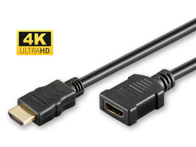 Microconnect HDM19190.5FV1.4 HDMI-kabel 0,5 m HDMI Type A (Standard) Sort