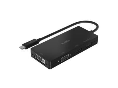 Belkin AVC003BTBK dockingstation Ledningsført USB 3.2 Gen 1 (3.1 Gen 1) Type-C Sort