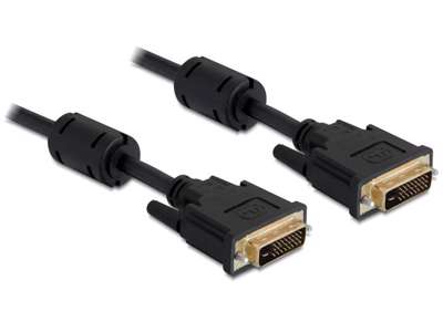 DeLOCK 83112 DVI kabel 3 m DVI-I Sort