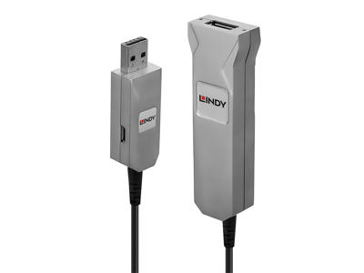 Lindy 42701 USB-kabel USB 3.2 Gen 1 (3.1 Gen 1) 50 m USB A Sort, Sølv