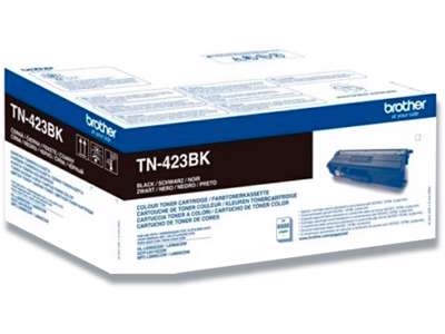 Toner, TN423BK, Black-sort, 6.500 sider, Brother 