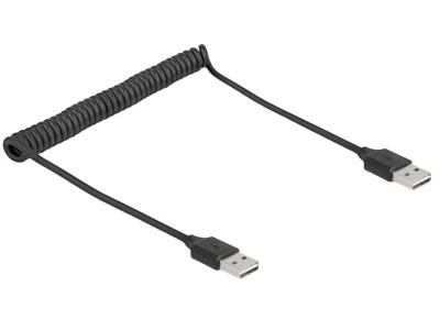 DeLOCK 90124 USB-kabel USB 2.0 0,8 m USB A Sort