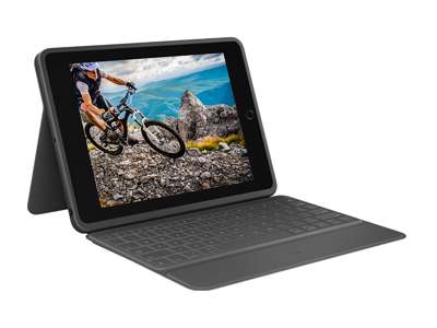 Logitech iPad 10.2'' (7th/8th gen) 2019/2020 Rugged Folio, Graphite