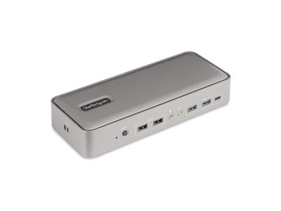 StarTech.com 129UE-USBC-KVM-DOCK KVM Switch Sølv