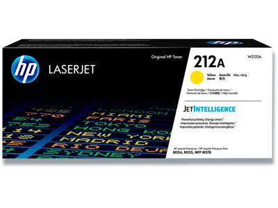 Toner, 212A, Yellow-gul, 4.500 sider, HP W2122A