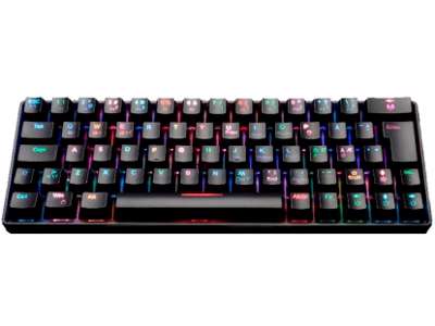 Gaming Keyboard, 60%, Black, Fourze GK60