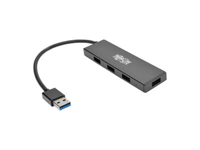 Tripp Lite U360-004-SLIM interface hub USB 3.2 Gen 1 (3.1 Gen 1) Type-A 5000 Mbit/s Sort