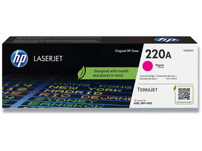 Toner, 220A, Magenta-rød, 1.800 sider, HP W2203A