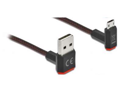 DeLOCK 85265 USB-kabel USB 2.0 0,5 m USB A Micro-USB B Sort