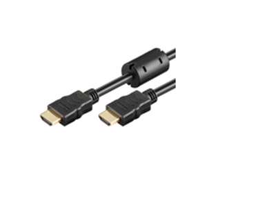 Microconnect HDM19191V1.4FC HDMI-kabel 1 m HDMI Type A (Standard) Sort