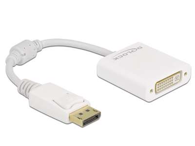 DeLOCK 61010 videokabel adapter 0,15 m DisplayPort DVI-D Hvid