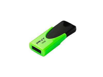 PNY N1 Attaché 16GB USB-nøgle USB Type-A 2.0 Grøn, Sort