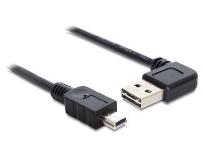 DeLOCK 2m USB 2.0 A - miniUSB m/m USB-kabel USB A Mini-USB A Sort