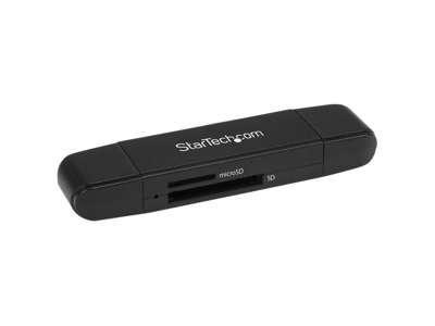 StarTech.com SDMSDRWU3AC kortlæser USB 3.2 Gen 1 (3.1 Gen 1) Type-A/Type-C Sort