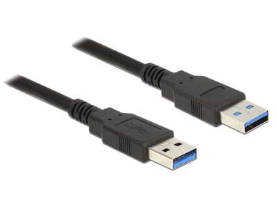 DeLOCK 85060 USB-kabel USB 3.2 Gen 1 (3.1 Gen 1) 1 m USB A Sort