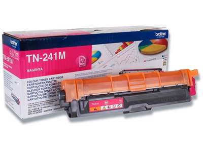 Toner, TN241M, Magenta-rød, 1.400 sider, Brother 