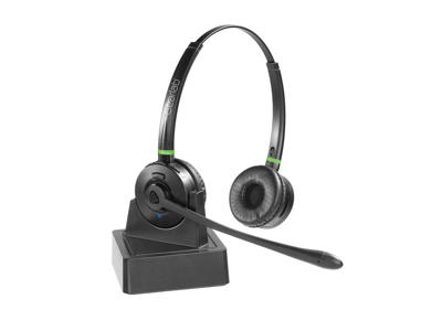 eSTUFF GLB245500 hovedtelefoner/headset Trådløs Kontor/Callcenter Bluetooth Sort