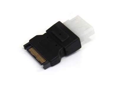 StarTech.com LP4SATAFM kabel kønsskifter SATA (15-pin) LP4 (4-pin) Sort