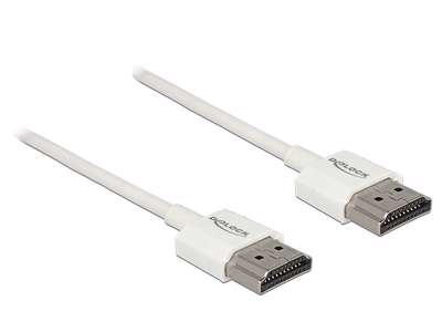 DeLOCK 85121 HDMI-kabel 0,5 m HDMI Type A (Standard) Hvid