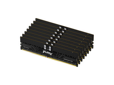 Kingston Technology FURY 128GB 6400MT/s DDR5 ECC Reg CL32 DIMM (sæt med 8) Renegade Pro XMP