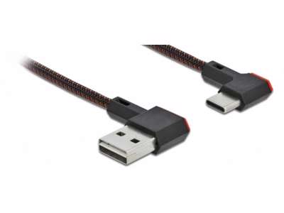 DeLOCK 85280 USB-kabel USB 2.0 0,5 m USB A USB C Sort