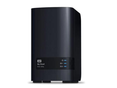 Western Digital My Cloud EX2 Ultra NAS Desktop Marvell Armada 385 Armada 385 1 GB DDR3 36 TB HDD Sort