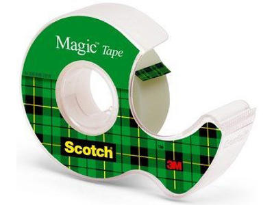 Tape, Usynlig, 19mm x 7.5m, 1 rulle, Scotch Magic 