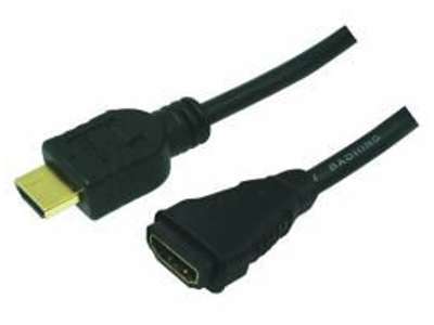 LogiLink HDMI/HDMI, 5.0m HDMI-kabel 5 m HDMI Type A (Standard) Sort