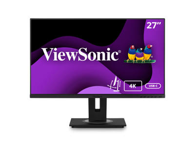 Viewsonic VG Series VG2756-4K computerskærm 68,6 cm (27") 3840 x 2160 pixel 4K Ultra HD LED Sort