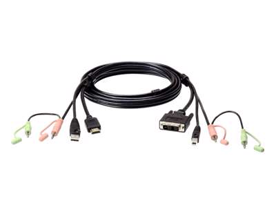 ATEN 2L-7D02DH KVM-kabel Sort 1,8 m