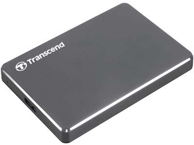 Transcend StoreJet 25C3 ekstern harddisk 1 TB 5400 rpm 2.5" Micro-USB B 3.2 Gen 1 (3.1 Gen 1) Grå