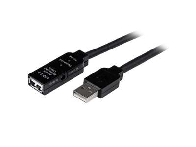 StarTech.com 10m, USB2.0 - USB2.0 USB-kabel USB A Sort