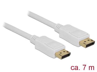 DeLOCK 84861 DisplayPort kabel 7 m Hvid