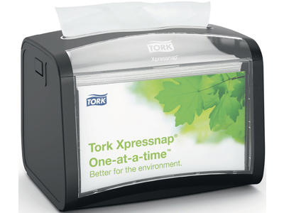 Servietdispenser, Bord, Sort, Plast, Tork Xpressnap N4