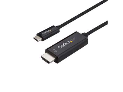 StarTech.com CDP2HD1MBNL videokabel adapter 1 m USB Type-C HDMI Sort