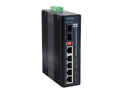 LevelOne IES-0610 netværksswitch Gigabit Ethernet (10/100/1000) Strøm over Ethernet (PoE) Sort