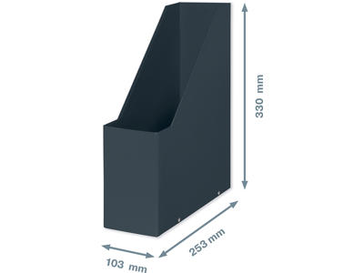 Tidsskriftskassette, Fløjlsgrå, 10.3 cm, A4, Leitz Click & Store Cosy 