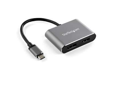 StarTech.com CDP2DPHD USB grafisk adapter 3840 x 2160 pixel Sort, Grå