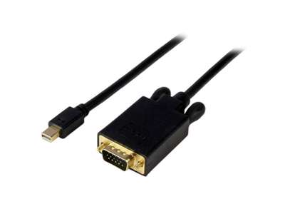 StarTech.com MDP2VGAMM10B videokabel adapter 3 m mini DisplayPort VGA (D-Sub) Sort