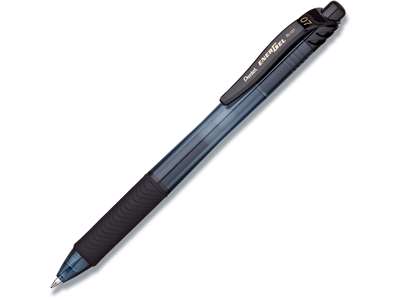 Rollerball gelpen, 0.7 mm, 0.35 mm, Sort, Pentel EnerGelX BL107-AX