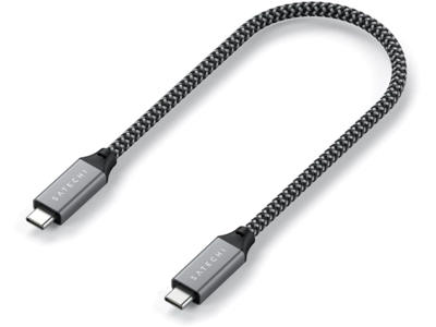 Satechi ST-U4C25M USB-kabel USB4 Gen 3x2 0,25 m USB C Sort, Grå