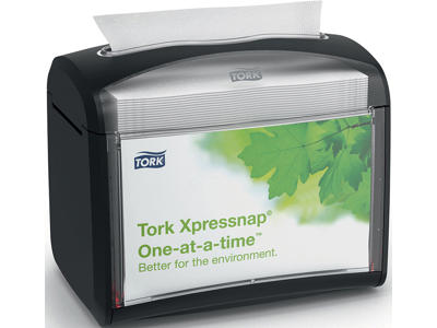 Servietdispenser, Bord, Sort, Plast, Tork Xpressnap N4